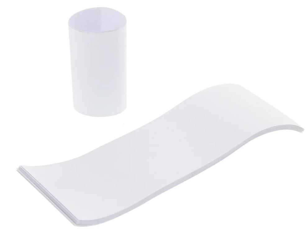 Self Sealing Napkin Straps White 1.5x4.5